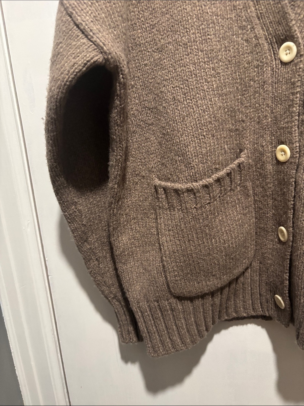 ALEX MILL Emma lambswool blend v neck cardigan sweater size small - Picture 4 of 7